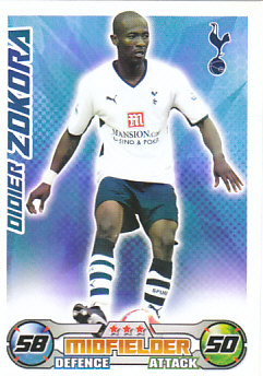 Didier Zokora Tottenham Hotspur 2008/09 Topps Match Attax #296